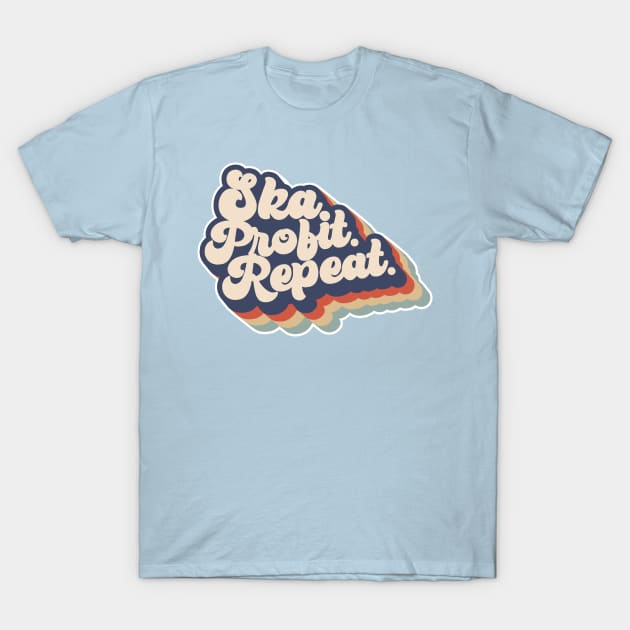 Ska Profit Repeat 70's Throwback T-Shirt by Ska Profit Repeat.